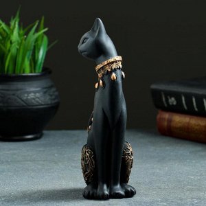 Статуэтка "Кошка" черная, 20х8см