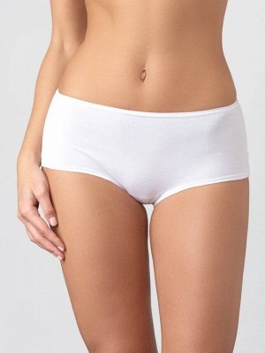 LUI et ELLE EC0535 blanc Трусы женские шорты из мягкого экологичного хлопка