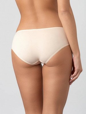 LUI et ELLE EC0625 beige Женские трусы кулоты классические из мягкого экологичного хлопка