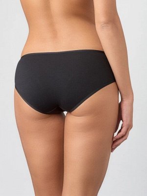 LUI et ELLE EC0625 noir Женские трусы кулоты классические из мягкого экологичного хлопка
