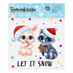 Термонаклейка Let it snow, 15 ? 15 см