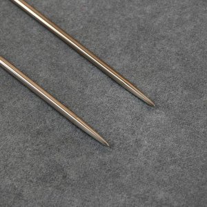 Спицы для вязания, круговые, с металлическим тросом, d = 2,5 мм, 14/80 см