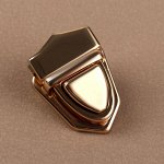 Застёжка для сумки, 3 * 2,5 см, цвет золотой