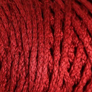Шнур для вязания "Классик" без сердечника 100% полиэфир ширина 4мм 100м (вишневый)
