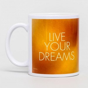 Disney Кружка сублимация Live your dreams, Принцессы, 350 мл