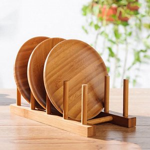 Бамбуковая сушилка для посуды / 30 x 10,5 x 12 см