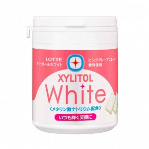 Резинка жевательная Xylitol Gum White Bottle розовый грейпфрут, Lotte, 143г