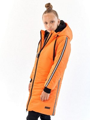 Пальто для девочки Спорт оранжевый (t до -25 °C)