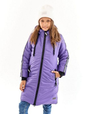 Пальто для девочки Спорт черничный (t до -25 °C)