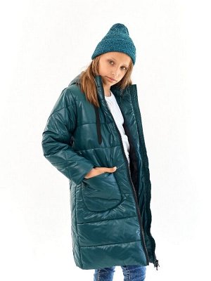 Пальто для девочки Классик малахит (t до -25 °C)