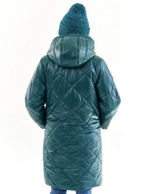 Пальто для девочки Классик малахит (t до -25 °C)