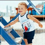 Лето бейби-мальчики. Песочники, бодики, комплекты