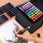 1. Канцелярия. Маркеры для скетчинга, гелевые ручки, пеналы