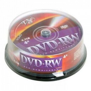 DVD-RW VS 4.7Gb 120 минут 4х 25 туба VS {Россия}