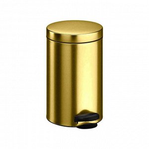 Ведро для мусора Meliconi, 5 л, цвет металлик золото