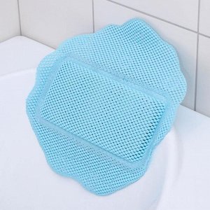 Подушка для ванны с присосками «Лотос», 33?33 см, цвет МИКС