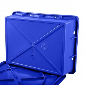 Ящик пластиковый, 306П, 53,2х40х14,1см, синий, без крышки