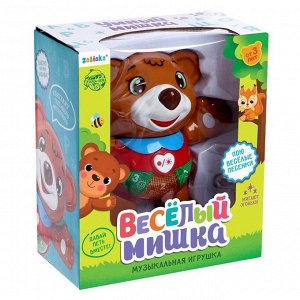 ZABIAKA Музыкальная игрушка «Мишка Гарри» свет, звук