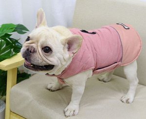 Теплый жилет для собаки, цвет розовый