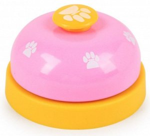 Игрушка для кота "Звонок", цвет розовый/желтый