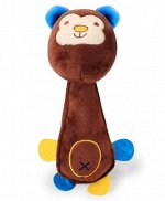 Игрушка для животного мягкая &quot;Медведь&quot;, цвет коричневый
