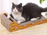 Когтеточка плоская прямоугольная с игрушками