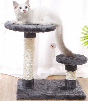 Игровой комплекс для кошки, цвет серый