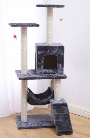 Игровой комплекс для кошки, цвет серый
