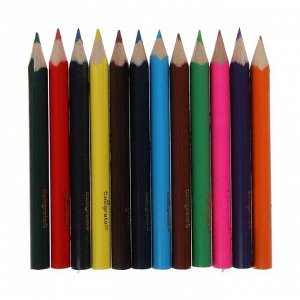 Карандаши цветные "МИНИ", корпус треугольный (деревянные), 12 цветов