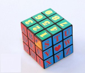 Кубик Рубика с цифрами и буквами 3х3х3, большой