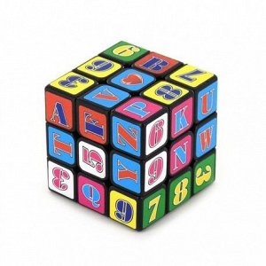 Кубик Рубика с цифрами и буквами 3х3х3, малый (RA-6304)
