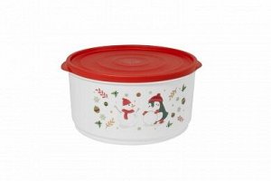Банка для сыпучих продуктов 1,6л круг [CHRISTMAS] РОЗА