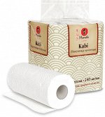 Полотенца кухонные бумажные &quot;Maneki&quot; Kabi 2 слоя, 60 л., белые, 4 рулона/упаковка