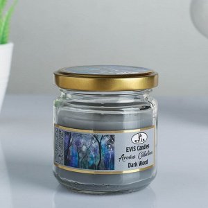 Свеча ароматическая в банке "DARK WOOD", 7х7,5 см, 22 ч, 260 г