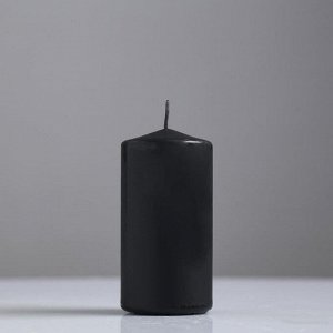 Свеча классическая, 5х10 см, чёрная лакированная