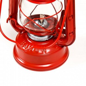 RISALUX Керосиновая лампа декоративная красный 9,7х12,5х11,5 см
