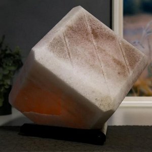 Соляной светильник с диммером &quot;Куб&quot; 1х15Вт Е14, 4-6 кг, 22х20х20 см