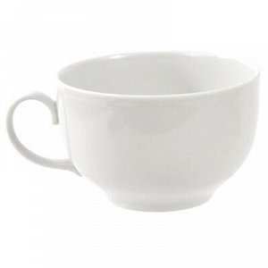 Чашка чайная фарфоровая 210мл, д8,5см, h6см, форма "Янтарь".