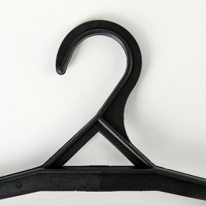 Вешалка-плечики для верхней одежды, размер 52-54, цвет чёрный