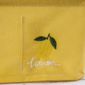 Корзина для хранения с ручками «Лимон», 6 ячеек, 30?20?12 см, цвет жёлтый