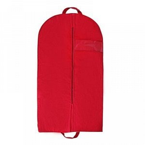 Чехол для одежды, с окном 140х60 см, цвет бордовый