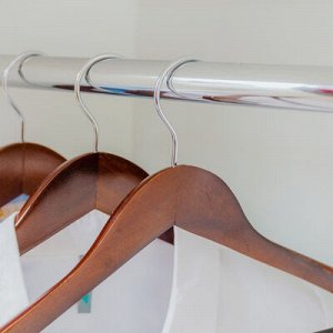 Вешалка-плечики для верхней одежды с перекладиной, размер 44-46, цвет лотос