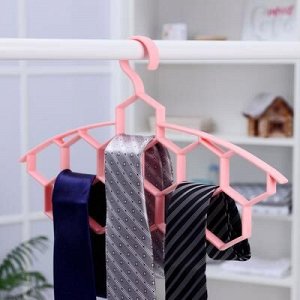 Вешалка для галстуков и шарфов «Соты», 12 ячеек, цвет МИКС