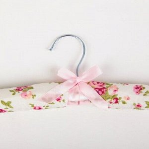 Вешалка-плечики для одежды мягкая «Розы нежные», размер 40-42