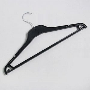 Вешалка-плечики для одежды, размер 42-46, цвет чёрный
