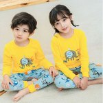 Детские яркие пижамы с длинным рукавом