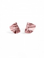 Серебряные серьги-пусеты &quot;Folio&quot; pink, арт. 31055