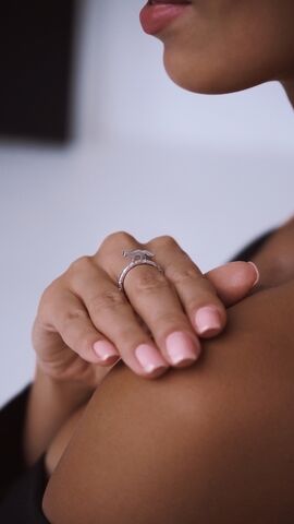 Серебряное кольцо "Лиса"