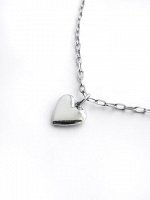 Серебряное колье &quot;Сердце bubble&quot;, арт. 11158