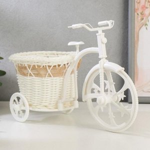 Корзина декоративная "Эко-лайф" велосипед с кашпо 18х25х14 см